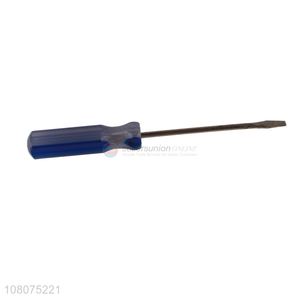 Factory supply cheap plastic handle straight screwdriver