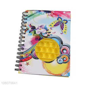 Popular Fashion Coil Notebook With Push Bubble Toy