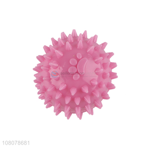 New product pet toy ball spiky squeaky chew toy dog fetch toy ball