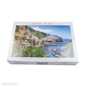 Hot selling landscape puzzle DIY paper puzzle for children