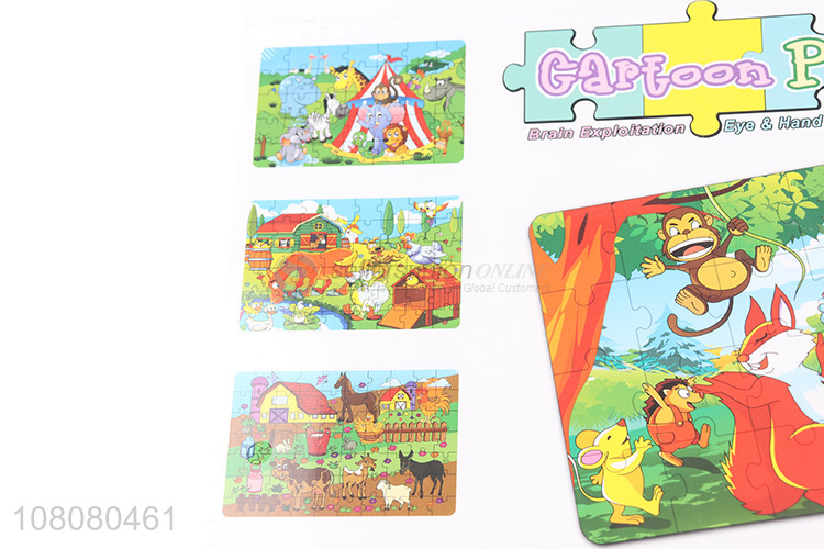 High quality cartoon paper puzzle children educational toys