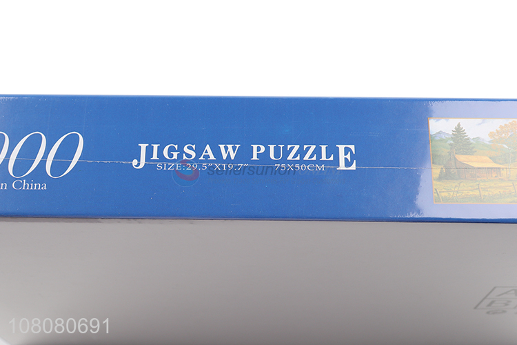 Yiwu wholesale DIY paper jigsaw puzzle adult decompression toy