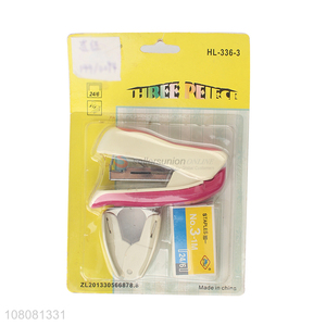 Good quality 15 sheet capacity 24/6 staplers office school stationery set