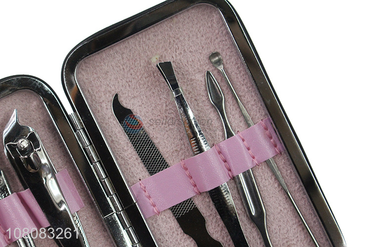 Hot products beauty tools manicure set with pu case