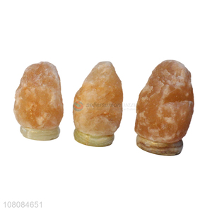 Online wholesale natural jade bottom salt stone lamp