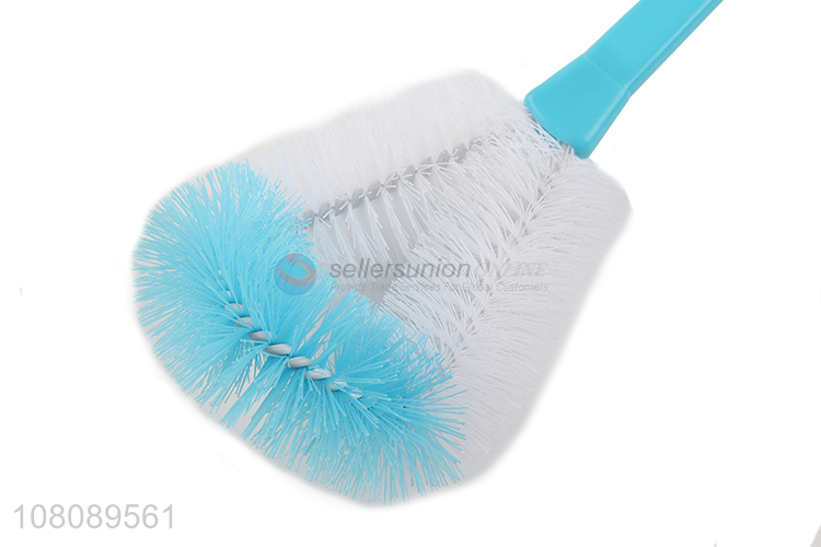 Yiwu supplier blue long handle cup brush kitchen cleaning brush