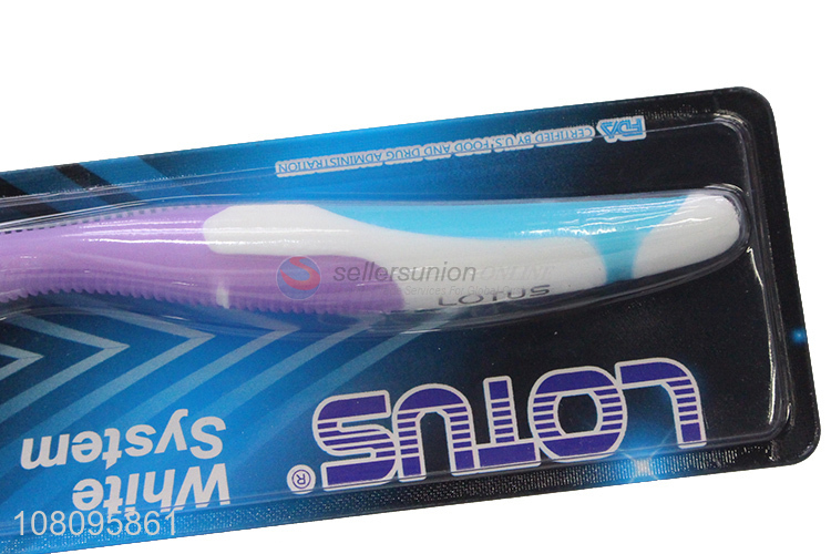 Hot selling super soft household adult toothbrush for tooth cleaning