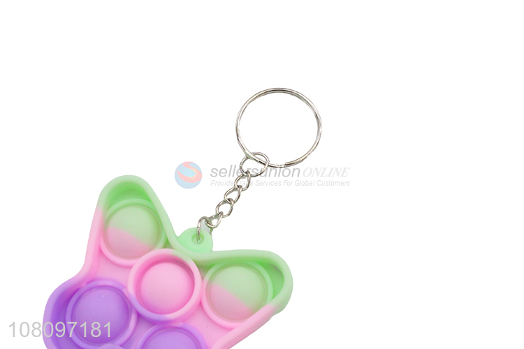 Good wholesale price mini finger decompression toy keychain