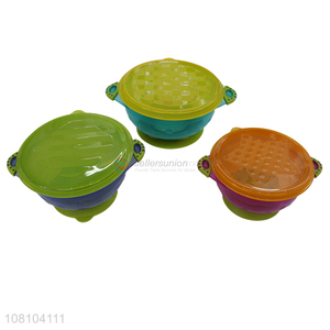 Good Sale Plastic Baby Food Bowl Suction Baby Bowl Set