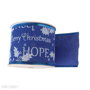 New arrival glitter Christmas ribbon Christmas tree ribbon