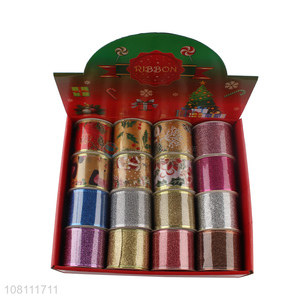 Custom Christmas Ribbon Festival Party Decorative Ribbons Set