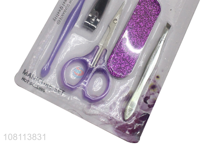 Wholesale from china plastic manicure set for nail care