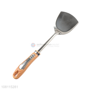 Wholesale Stainless Steel Spatula With Imitation Wood Grain Handle