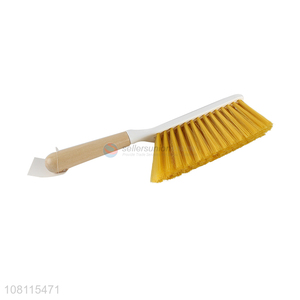 Wholesale wood handle soft-bristle plastic carpet sofa bed brush