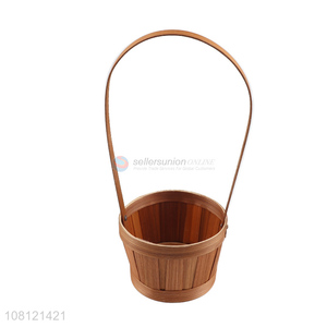 Yiwu wholesale creative garden bamboo woven flowerpot