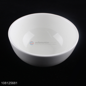 Hot sale ceramic dessert bowl white noodle pasta bowl