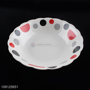 Hot sale household enameled ceramic soup serving bowl