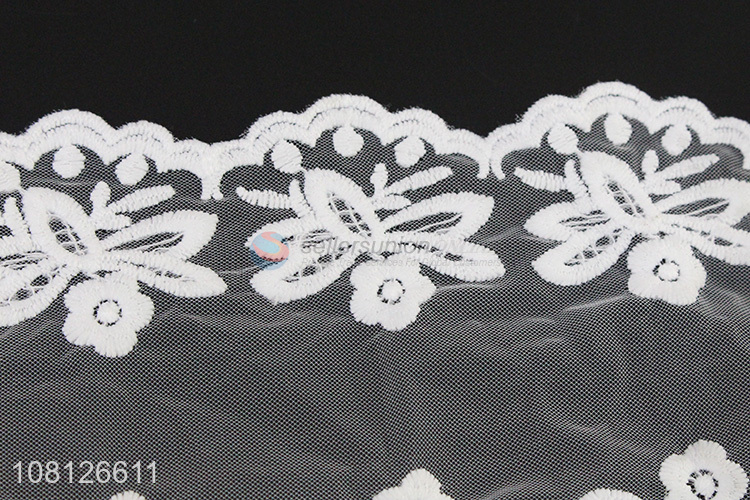 Best sale polyester lace fabric lace trim for garment accessories