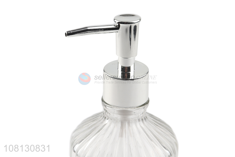 Yiwu wholesale transparent lotion bottle household glass bottle