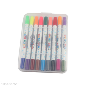 Factory wholesale non-toxic double-headed watercolors pen