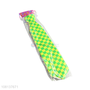 New arrival pvc ties check pattern necktie costume party props