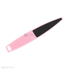 Online wholesale double sided emery foot file with plastic handle