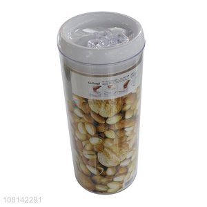 Yiwu market creative plastic storage tank sealed storage jar