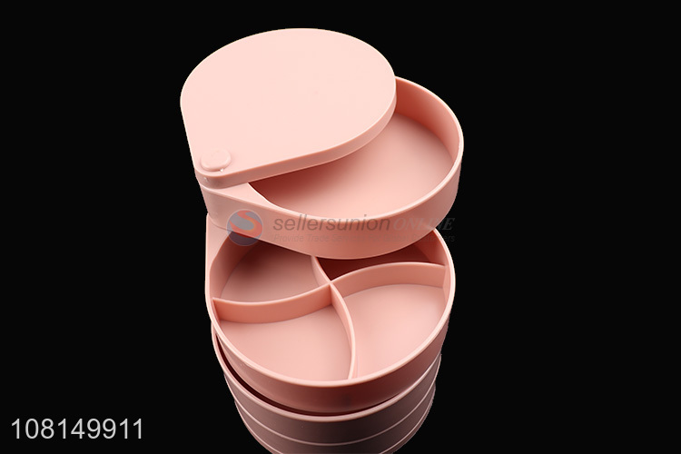 Good Quality Rotating Jewelry Box Plastic Storage Box