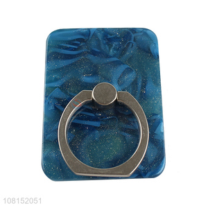 Good quality blue plastic stand  mobile phone holder with ring