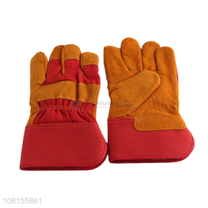 Wholesale winter outdoor thermal leather working gloves