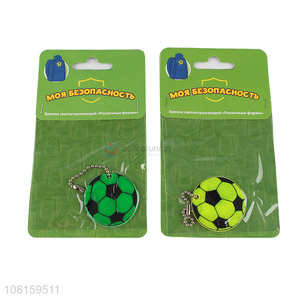 New Style Football Shape Keychain Reflective Pendant