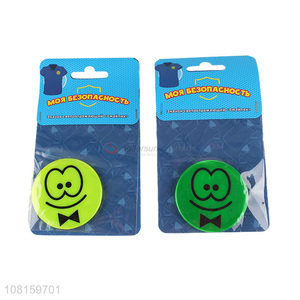 Custom Cartoon Pattern Round Tinplate Safety Pin Reflective Badge