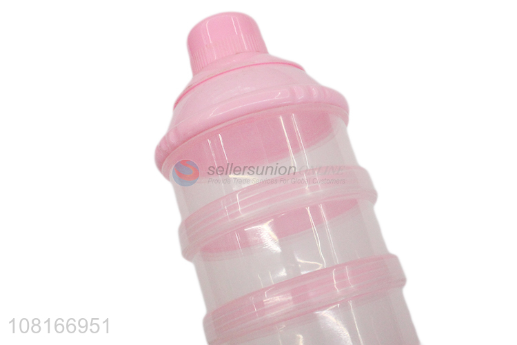 High quality pink multi-layer milk powder container