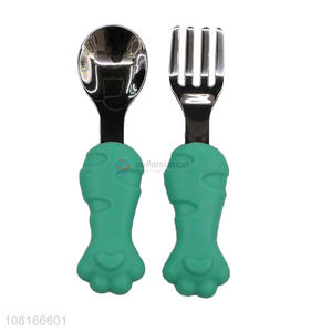 Online wholesale simple baby spoon stainless steel tableware