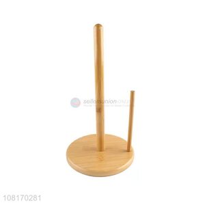 New arrival bamboo roll paper holder desktop tissue holder