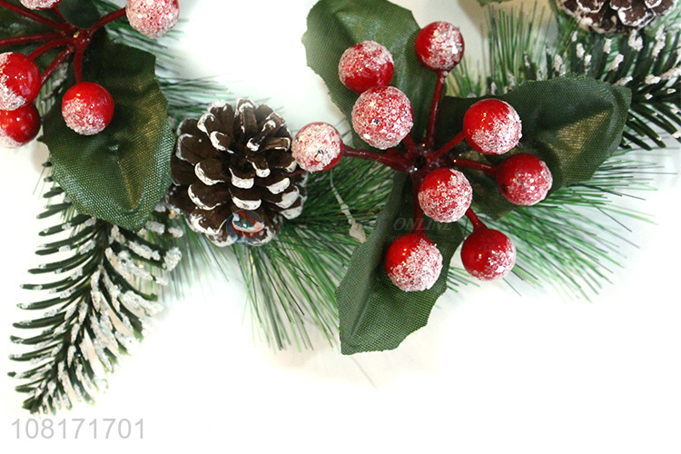 China supplier handmade Christmas wreath Christmas party decoration