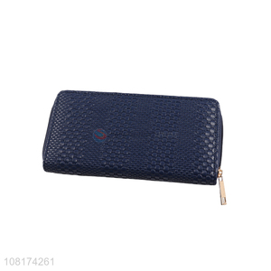 Factory wholesale blue fashion ladies purse for sale