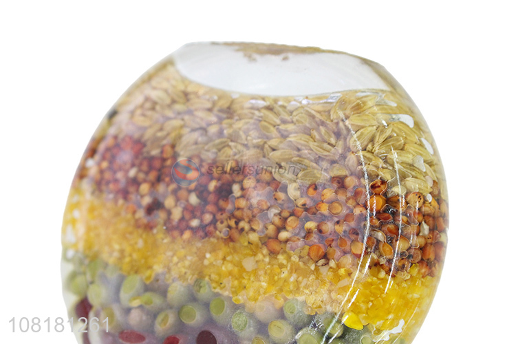 Factory supply natural simulation food glass jar for home decoration