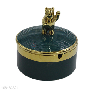 Cheap price ceramic ashtray office desktop ornaments