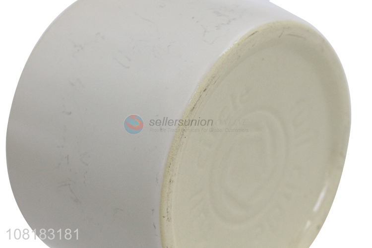 Yiwu market white simple mini ceramic flowerpots