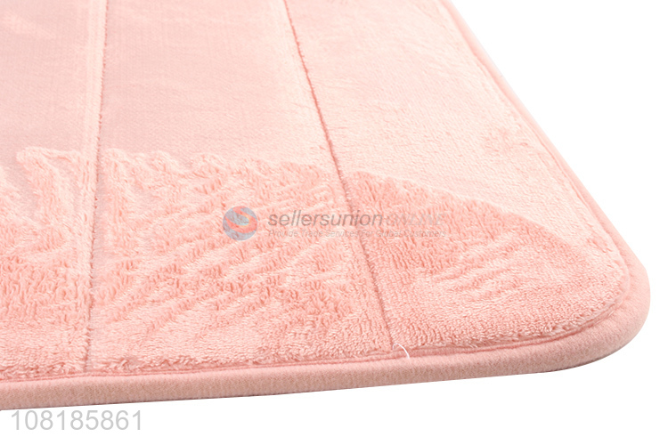 Most popular pink fashion design household floor mats