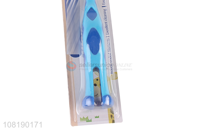 Cute Design Soft Nylon Toothbrush With Non-Slip Handle