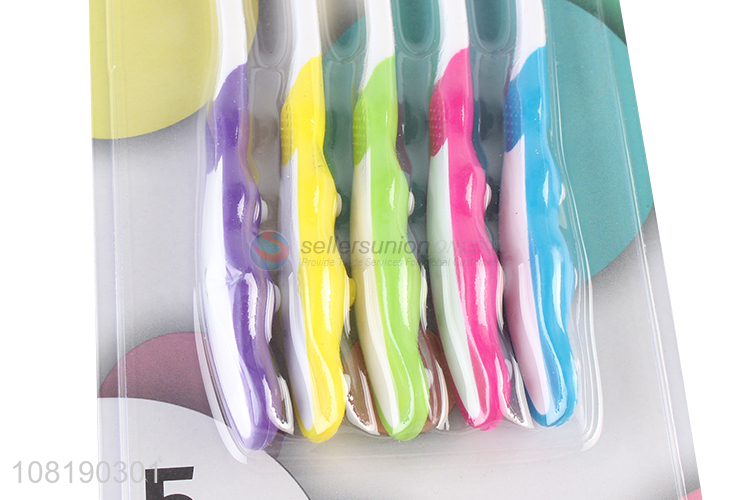 Fashion Oral Care 5 Pieces Soft Nylon Toothbrush For Kids