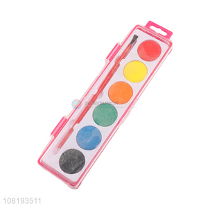 Factory price 6colors art supplies watercolor paints palette set