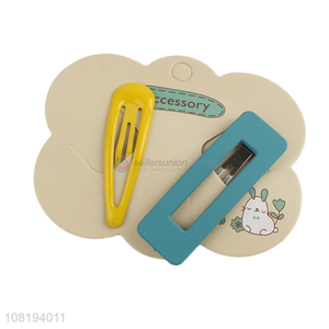 Yiwu market simple BB clips fashion girls hairpins