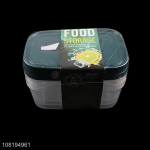 Low price 3pcs bpa free plastic airtight food storage containers set