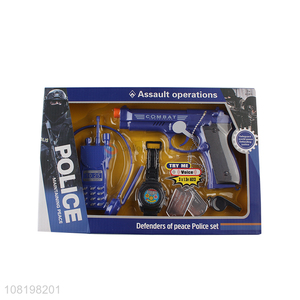 Top selling kids police set toys gun toys with high quality