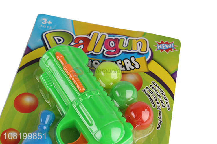 New arrival plastic ping pong gun toys with ball bullet