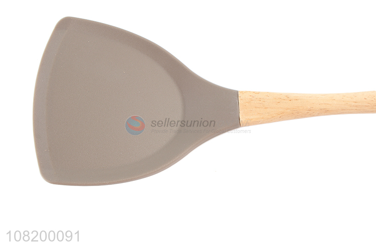 High quality silicone spatula with wooden handle