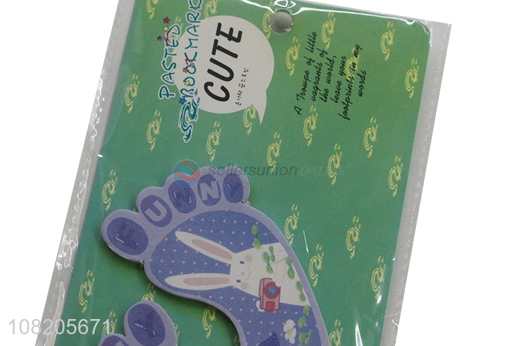 Hot selling purple creative footprint sticky notes